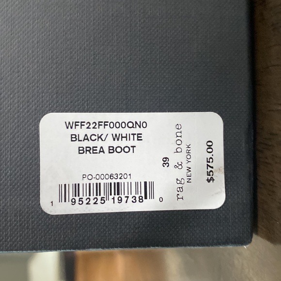 BREA BOOT from rag & bone NEW YORK. Style in BREA BOOT color is BLACK/WHITE. - Picture 8 of 13